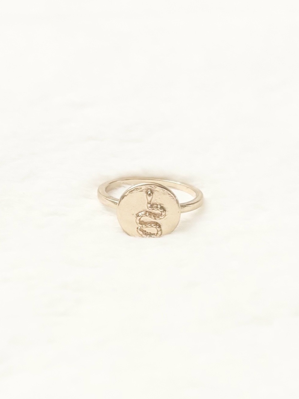 5/$15 🩷 MUST BUNDLE Gold Snake Medallion Ring - Women Jewelry
